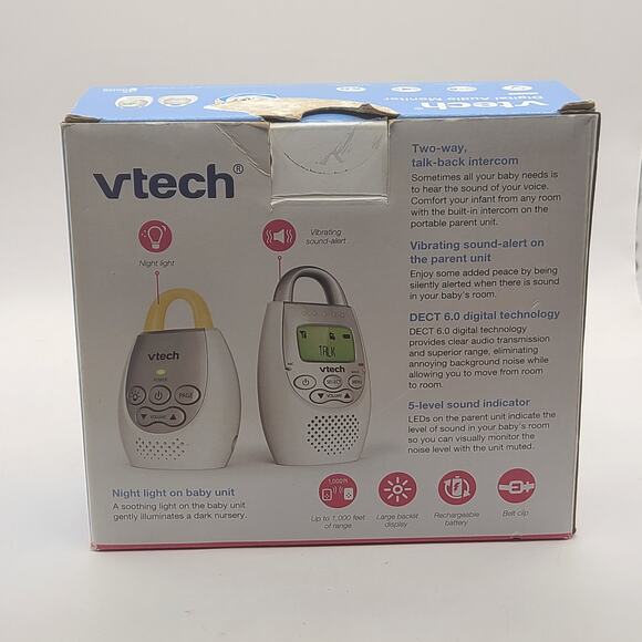 Vtech Baby Monitor DM221PU & DM221BU with Power Adapters Tested And Working - Picture 7 of 7